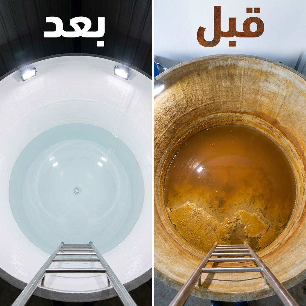 تنظيف خزان علوي (GRP)